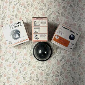 Fake Security Cameras - Set of 4 - blinking light function (3 New in Box)